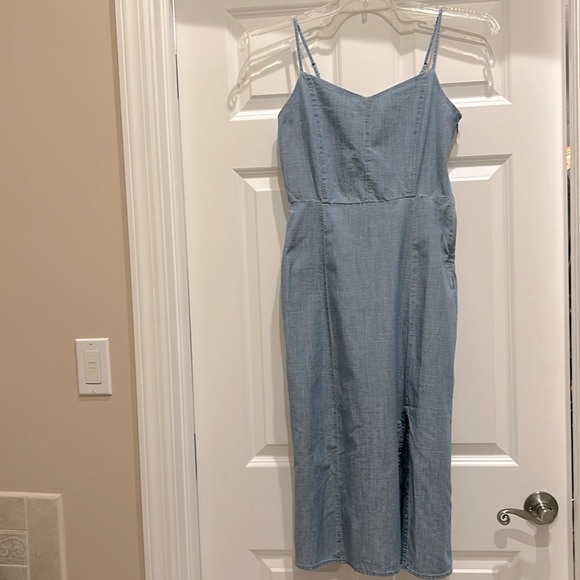 J. Crew Dresses & Skirts - J. CREW Chambray midi slip dress size 4 NWT